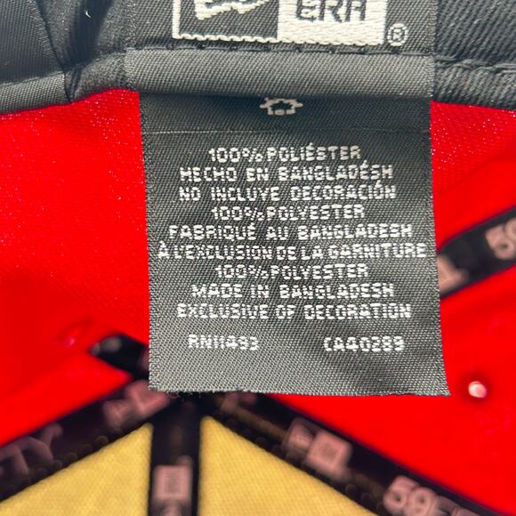 Atlanta Braves‎ 1995 World Series Hat Mens 7 1/8 Red New Era Baseball Cap - Picture 8 of 9